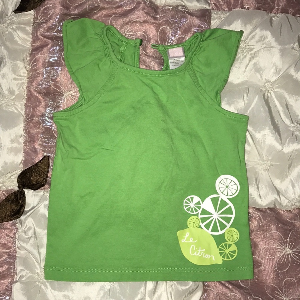Janie and Jack green shirt size 2
